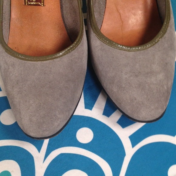 JACK ROGERS VINTAGE PUMPS 1960'S GRAY SUEDE 7.5 - Picture 6 of 8